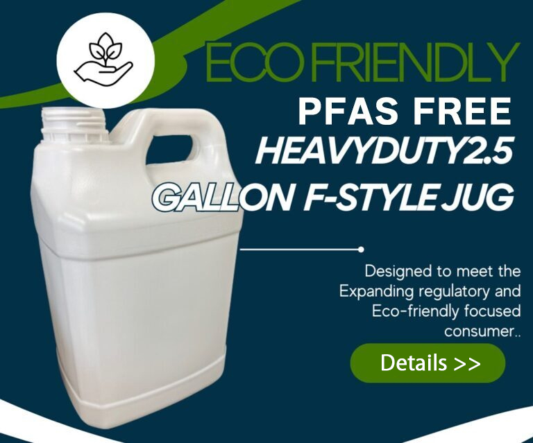 Eco-Friendly Heavy Duty 2.5 Gallon F-Style Jug promotional banner