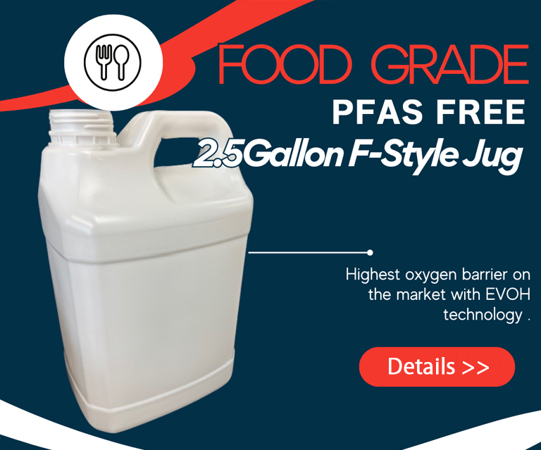 Food Grade 2.5 Gallon F-Style Jug promotional banner